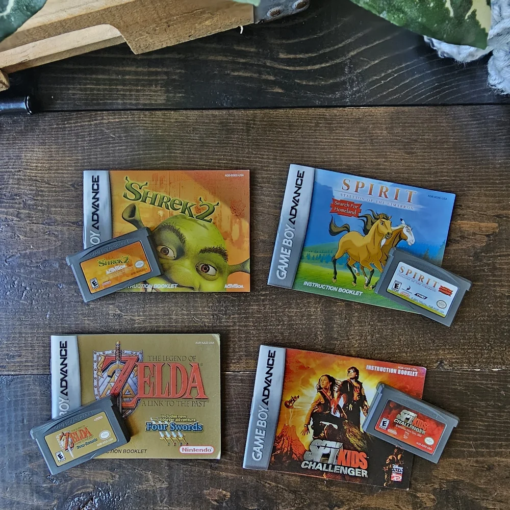 Nintendo Game Boy Advance Cartridge Set - Gray and Orange
